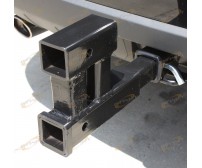 DUAL HITCH 2" RECEIVER EXTENSION TRAILER RV TOW 4000LBS